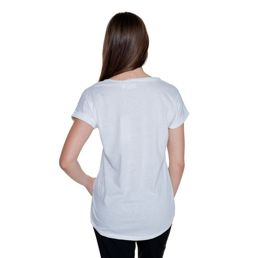 Vila Clothes – Weißes Baumwoll-T-Shirt