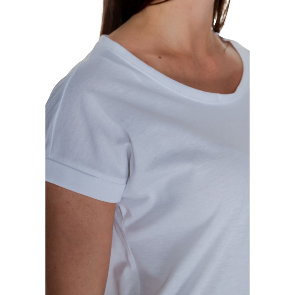 Vila Clothes – Weißes Baumwoll-T-Shirt