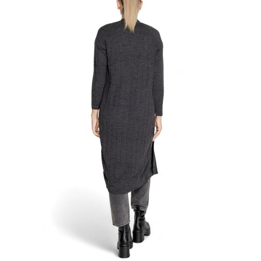 Only Gray Marabou Cardigan