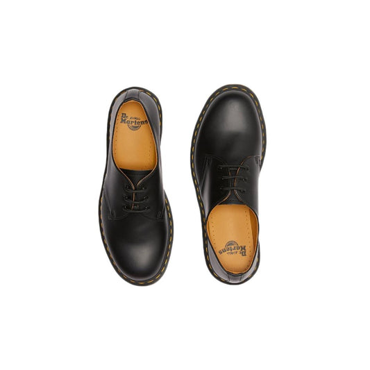 Dr. Martens – Schwarze Leder-Plateauschuhe