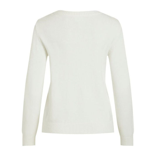 Vila Clothes – Weißer Viskosepullover