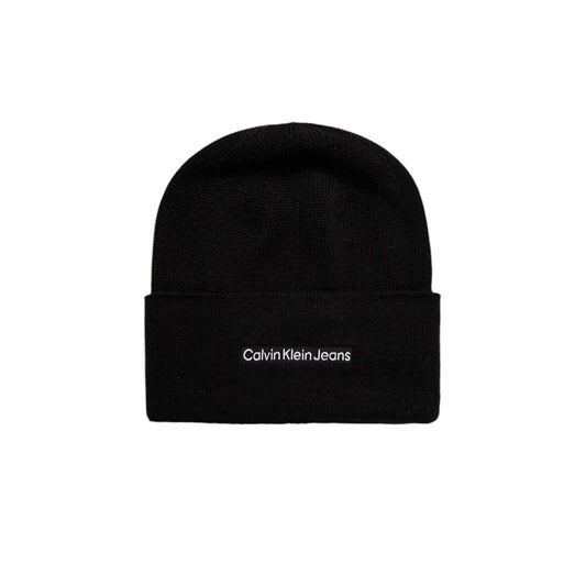 Calvin Klein Jeans – Baseballmütze aus schwarzer Baumwolle