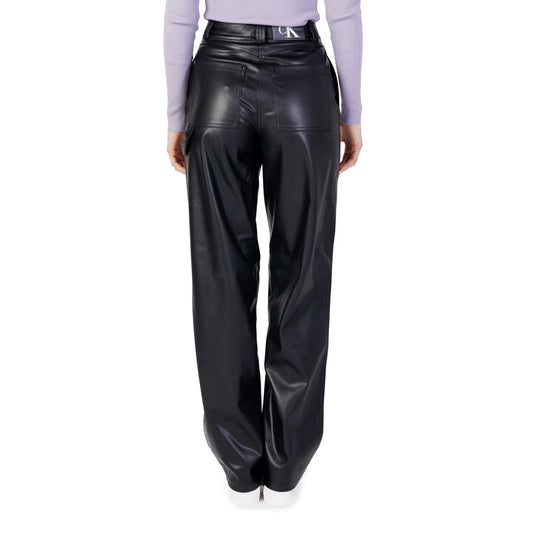 Calvin Klein Jeans – Schwarze Hose aus recyceltem Polyester