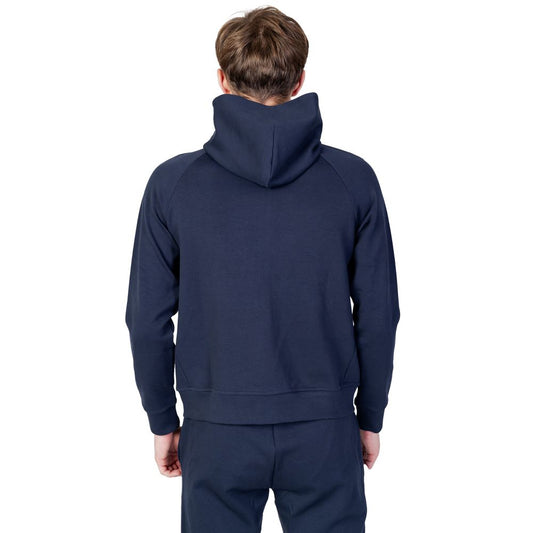 US POLO ASSN. Blauer Kapuzenpullover aus Baumwolle