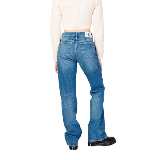Calvin Klein Jeans, Blaue Mom-Jeans aus Baumwolle