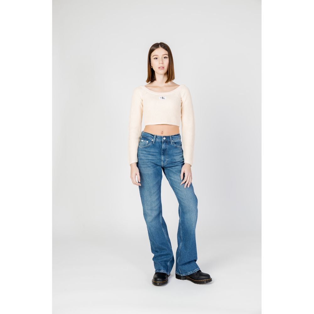 Calvin Klein Jeans, Blaue Mom-Jeans aus Baumwolle
