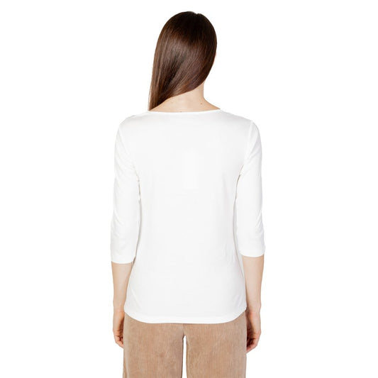 Street One Langarmshirt aus Baumwolle in Creme