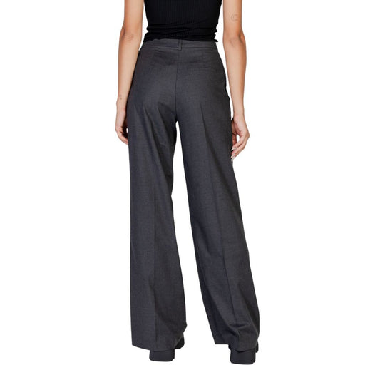 Morgan De Toi Gray Polyester Casual Pants