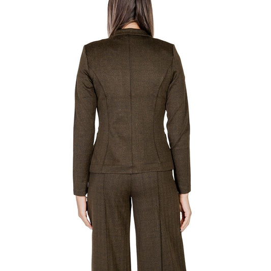 ICHI Grüner Polyester-Blazer