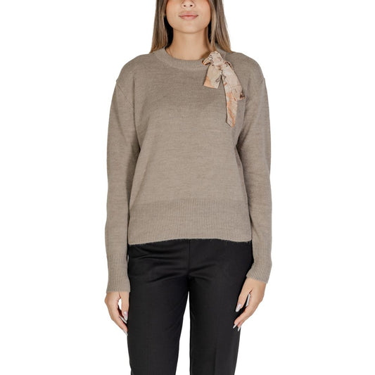 Alviero Martini Prima Classe Beige Polyesterpullover