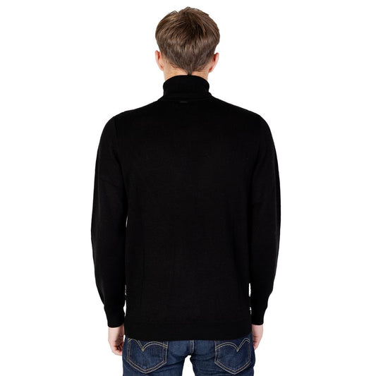 Antony Morato Rollkragenpullover aus schwarzer Wolle