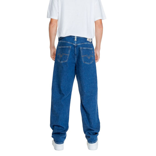 Replay – Blaue Jeans aus Baumwolle mit entspannter Passform