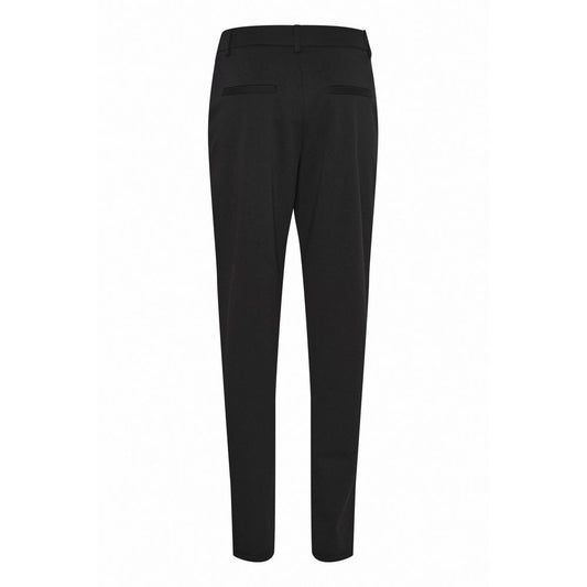 ICHI Schwarze Hose aus recyceltem Polyester