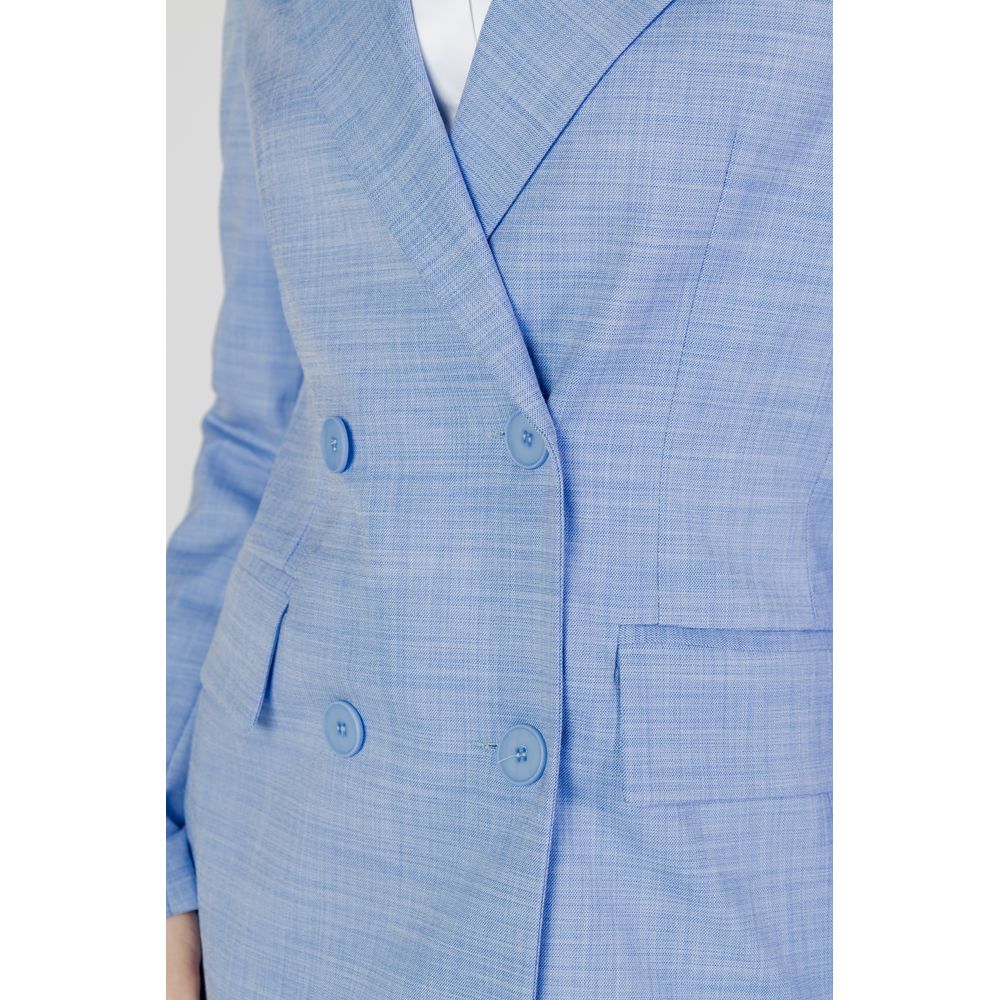 Blauer Viskose-Blazer von Sandro Ferrone