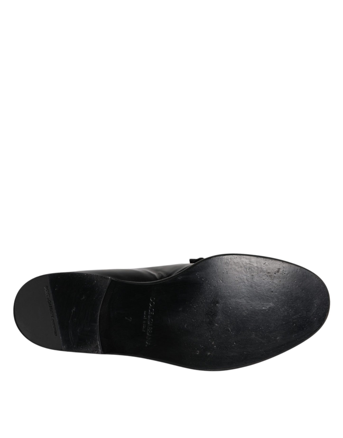 Dolce & Gabbana – Schwarze Leder-Loafer für Herren, formelle Abendschuhe