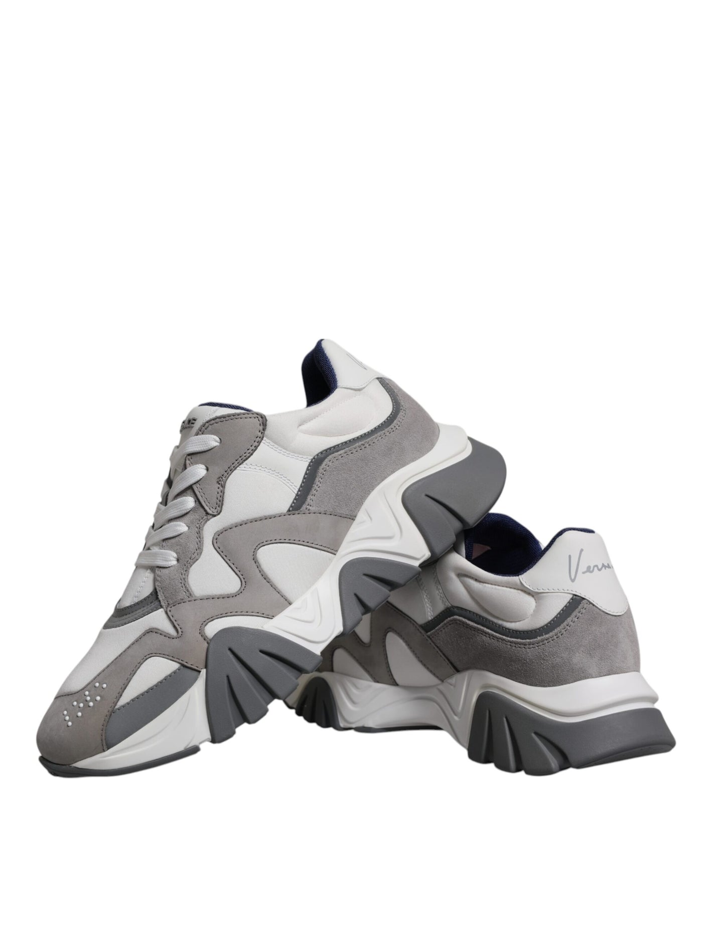 Versace – Squalo – Sneaker aus Neopren in Grau