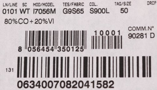 Dolce & Gabbana Graue STAFF-Weste aus gestreifter Baumwolle