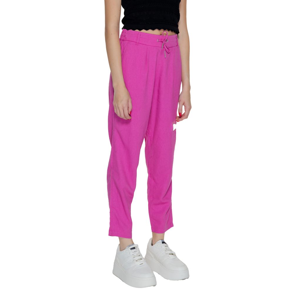 Only – Mehrfarbige Leinenhose