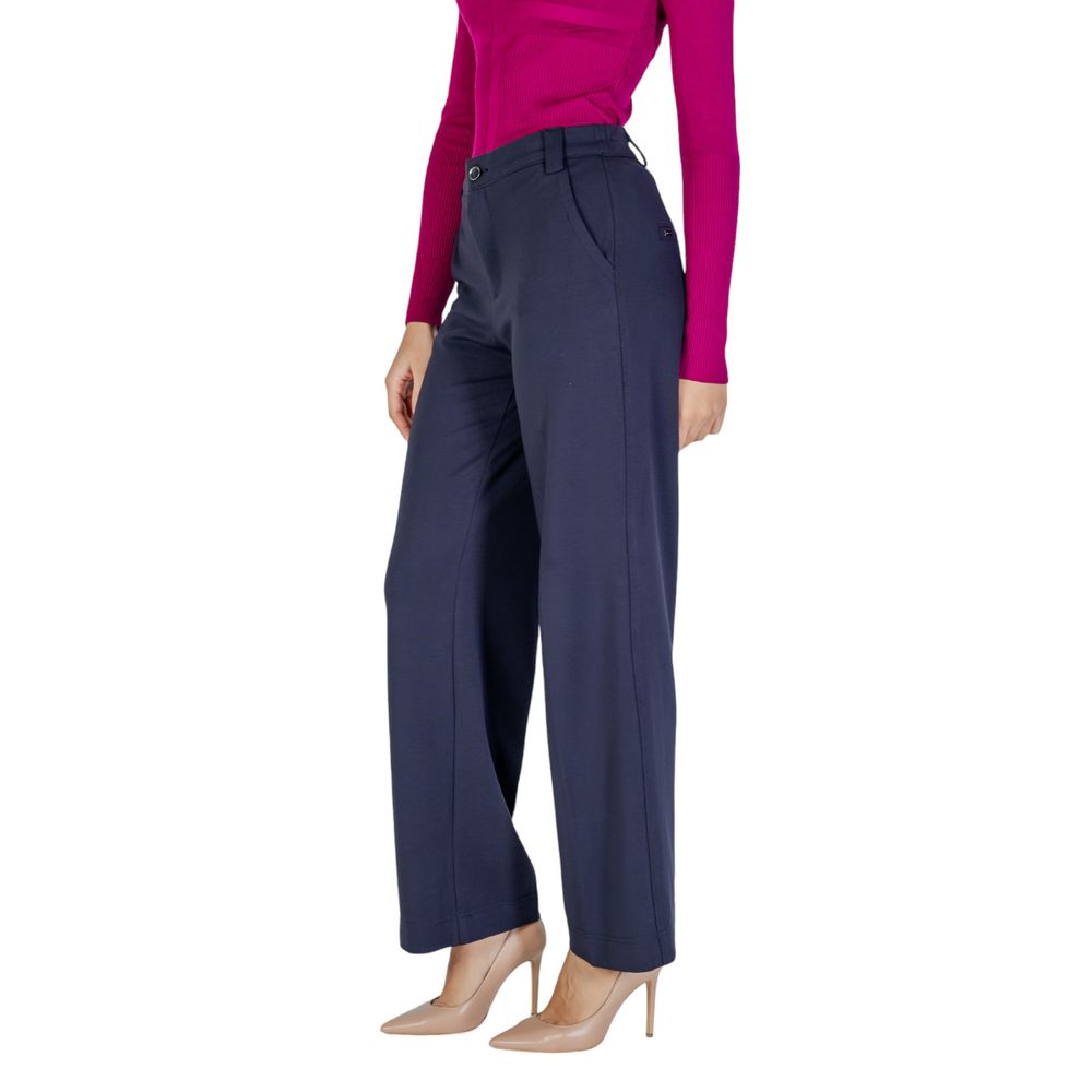 Street One Blaue Viskose-Freizeithose