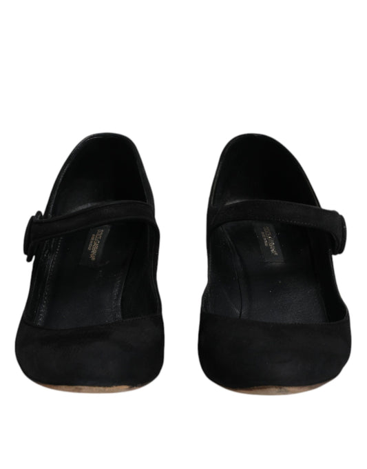 Dolce & Gabbana Schwarze Wildleder KEIRA Heels Pumps Schuhe