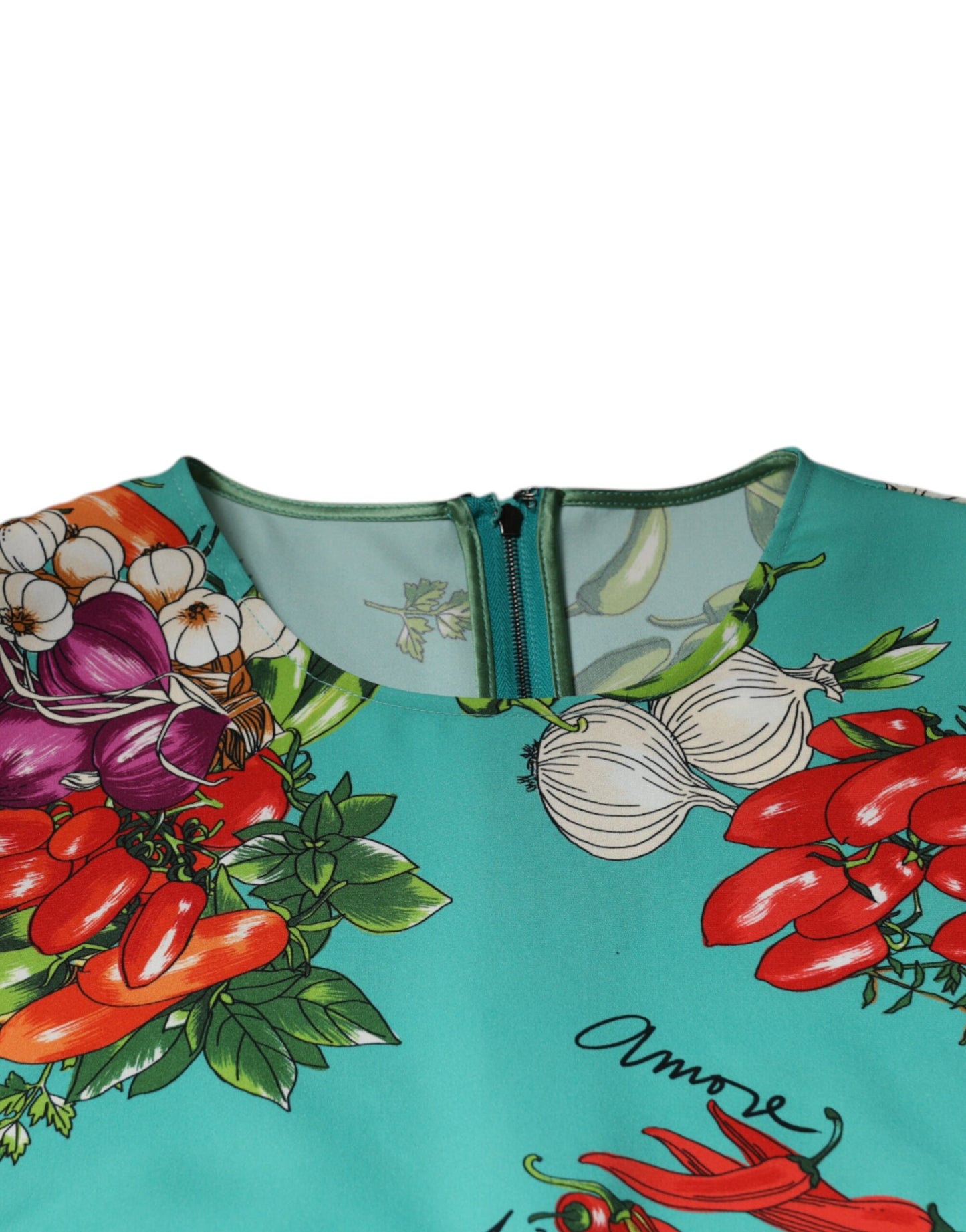 Dolce & Gabbana – Ärmelloses Tanktop mit buntem Gemüse