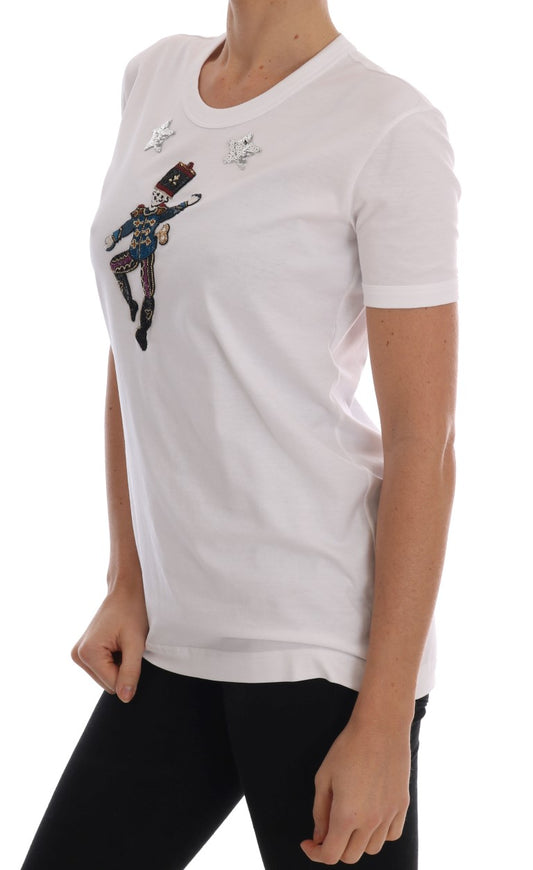Dolce & Gabbana – Weißes Märchen-T-Shirt aus Baumwolle