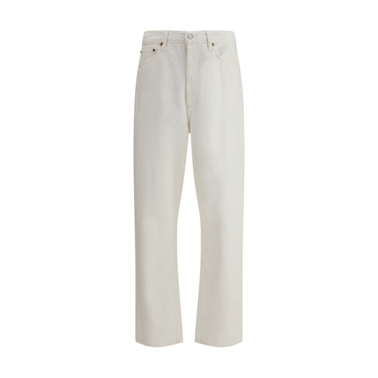 Agolde Jeans aus weißer Baumwolle in lockerer Passform