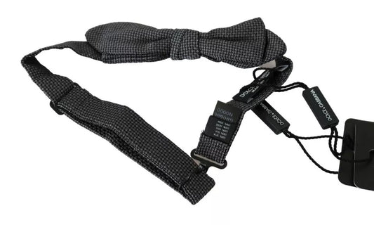 Dolce & Gabbana Graue Seidenkrawatte mit Muster für Herren