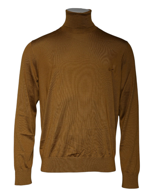 Dolce & Gabbana Brauner Rollkragenpullover aus Kaschmir