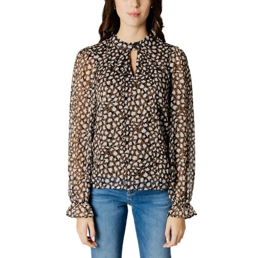 Vila Clothes – Schwarze Bluse aus recyceltem Polyester