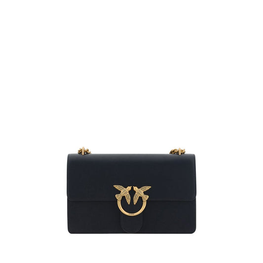 PINKO Schultertasche aus schwarzem Kalbsleder (Bos Taurus)