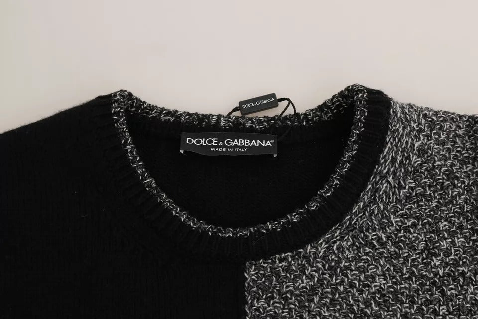 Dolce & Gabbana Mehrfarbiger KING Knight Monkey Strickpullover aus Kaschmirwolle