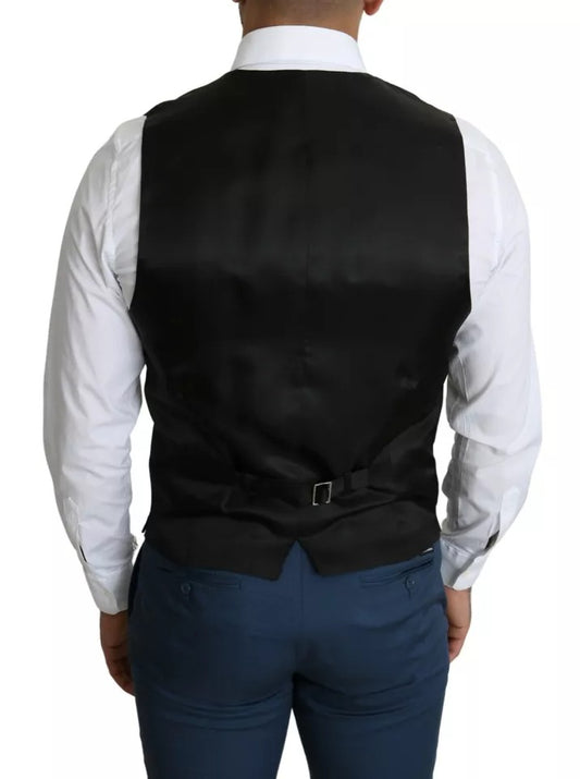 Dolce & Gabbana Schwarze Herren Formelle STAFF-Weste