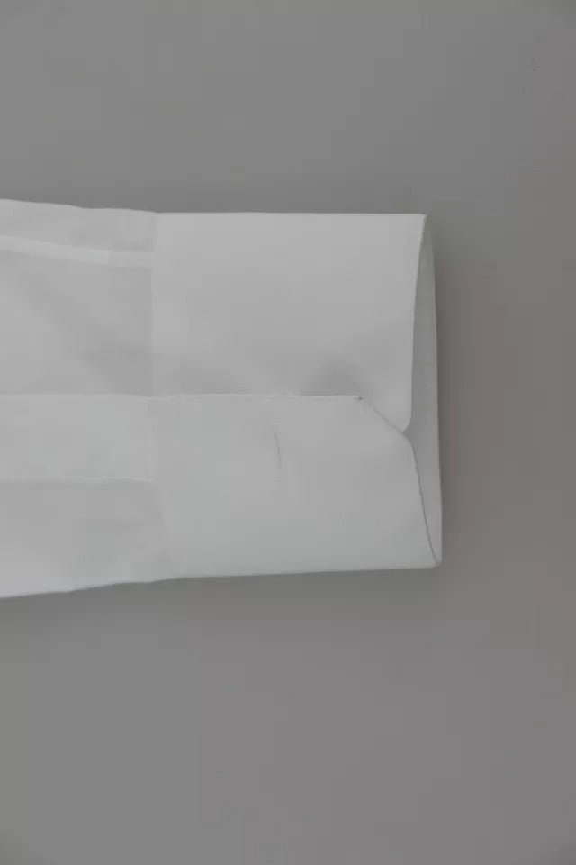 Dolce & Gabbana Weißes Baumwoll-Oberteil mit GOLD-Print