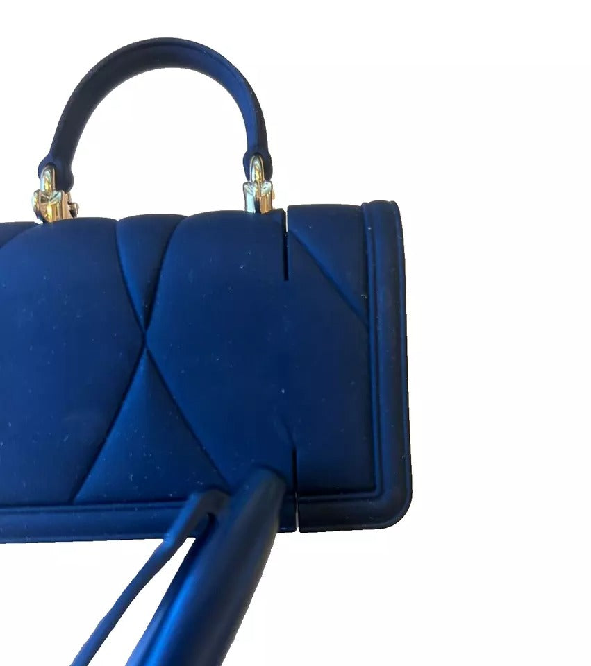 Dolce & Gabbana Black Silicone Devotion Heart Gold Chain Airpods Case