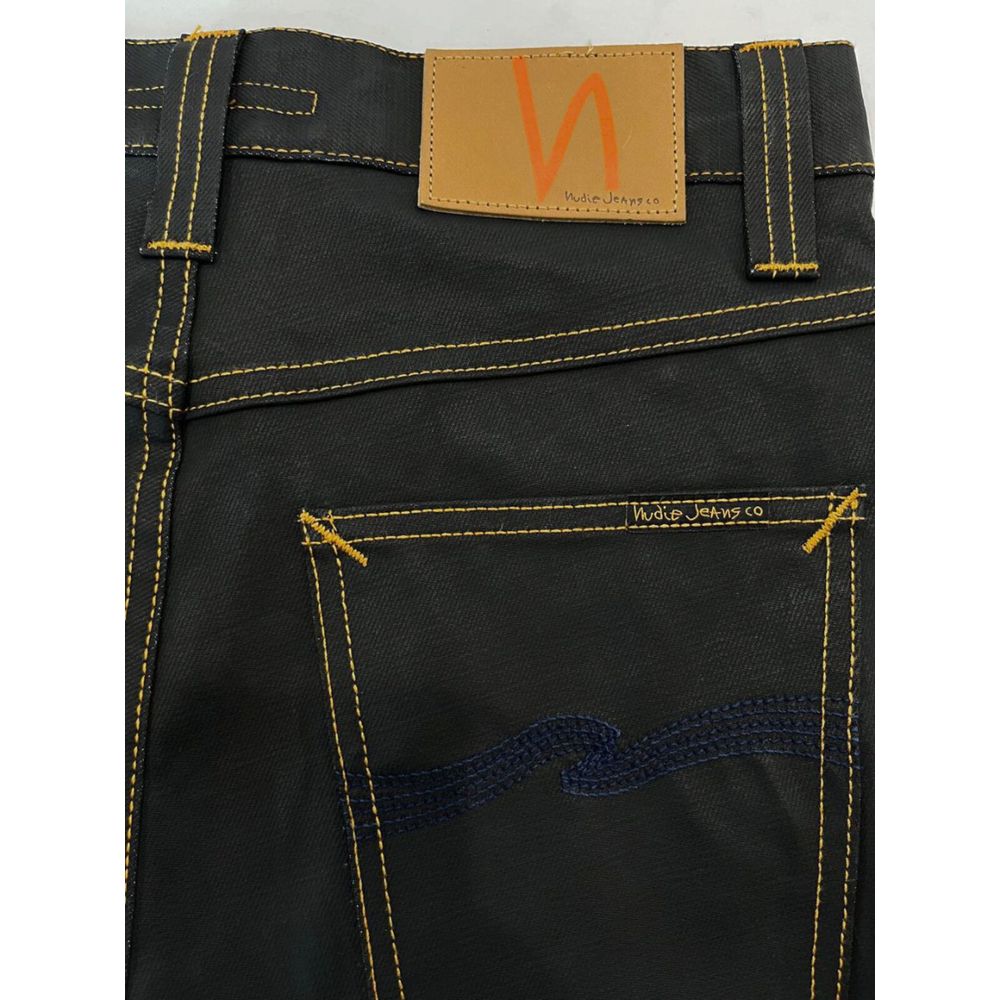 Nudie Jeans – Schwarze Baumwolljeans für Herren