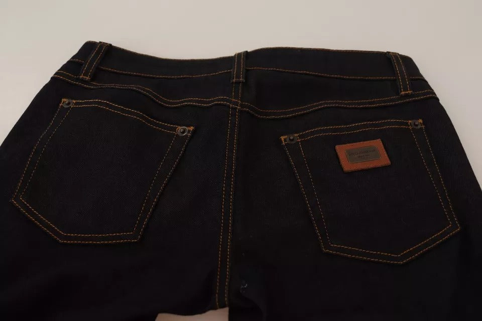 Dolce & Gabbana – Slim Fit-Jeans aus Stretch-Baumwolle in Blau