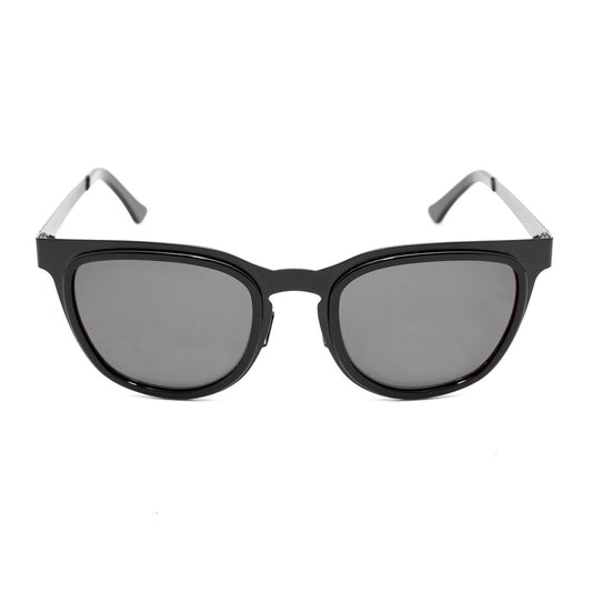 LGR Schwarze Edelstahl-Sonnenbrille