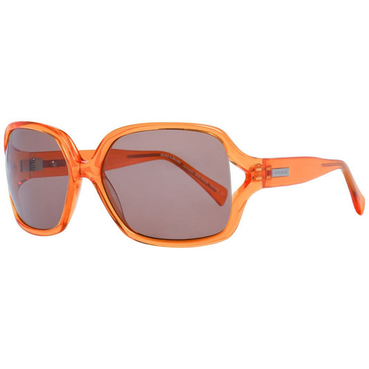 More & More Sonnenbrille aus orangefarbenem Kunststoff