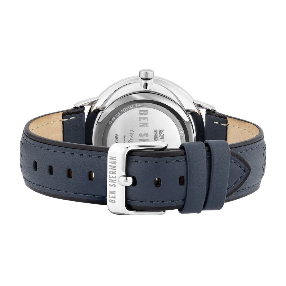 Ben Sherman – Blaue Lederuhr