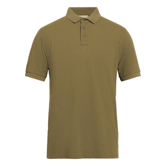 Grünes Poloshirt aus Baumwolle von Alpha Studio