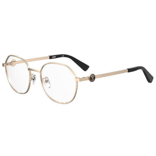Moschino Roségoldfarbene Metallbrille (Gestell)
