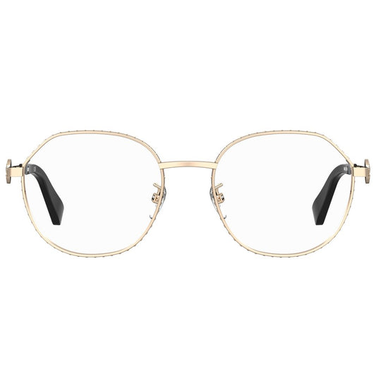 Moschino Roségoldfarbene Metallbrille (Gestell)