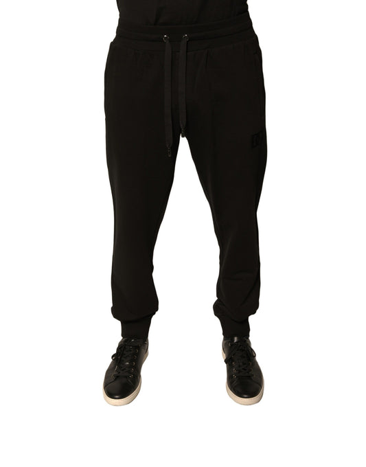 Dolce & Gabbana Schwarze Jogginghose aus Baumwolle für Herren