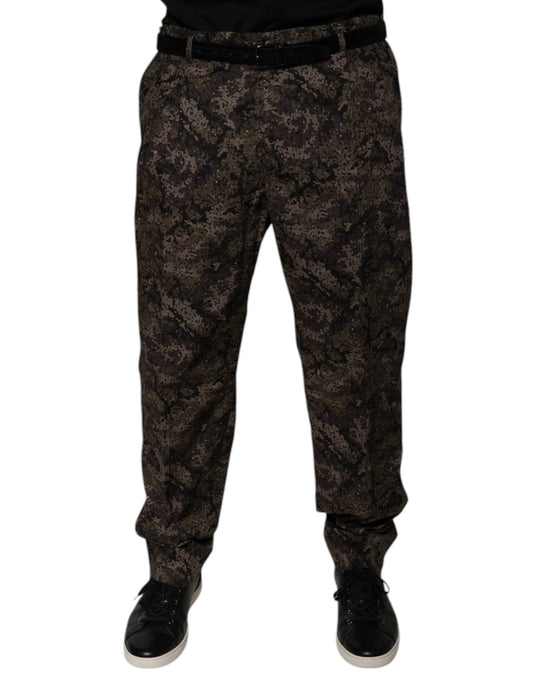Dolce & Gabbana Mehrfarbige Camouflage-Anzughose für Herren