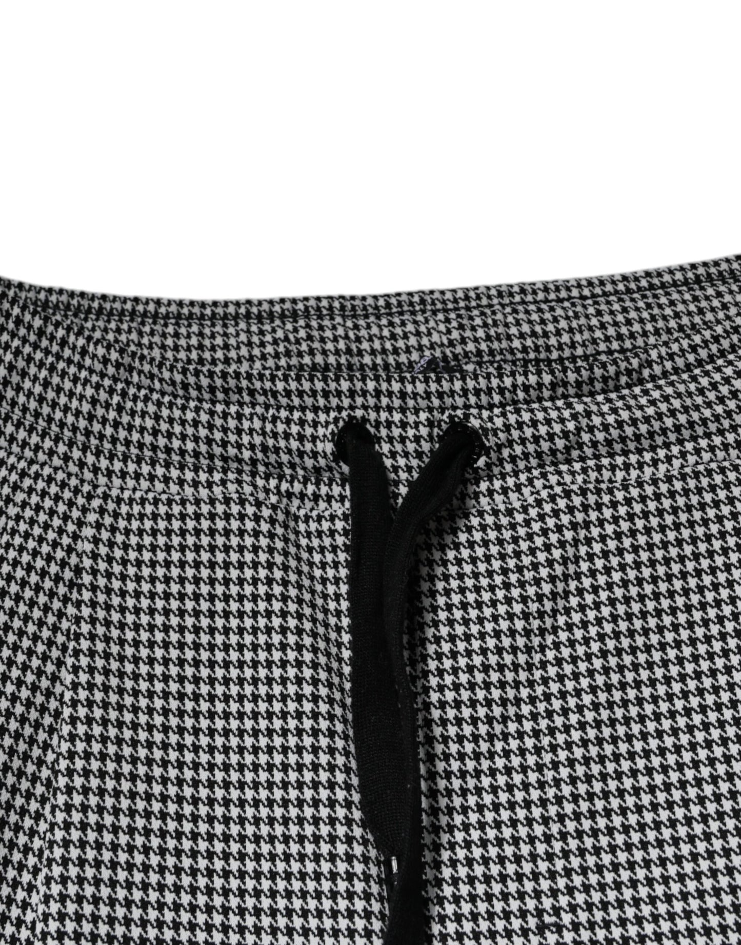 Dolce & Gabbana – Enge Anzughose mit Hahnentrittmuster in Schwarz und Weiß