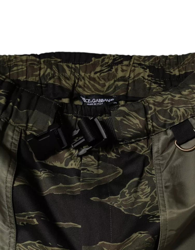 Dolce & Gabbana Grüne Jogginghose aus Baumwolle