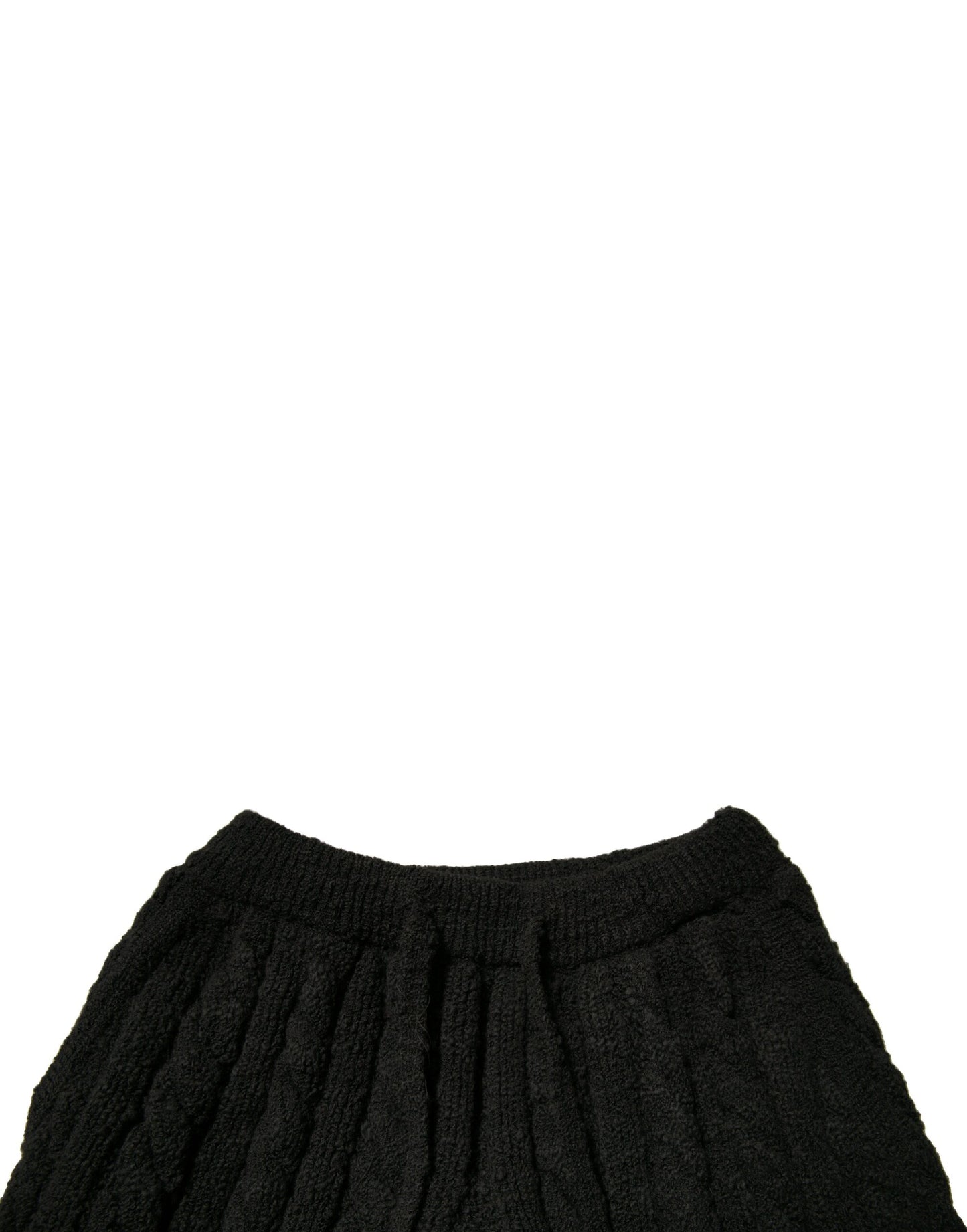 Dolce & Gabbana – Schwarze, enganliegende Wollstrickhose