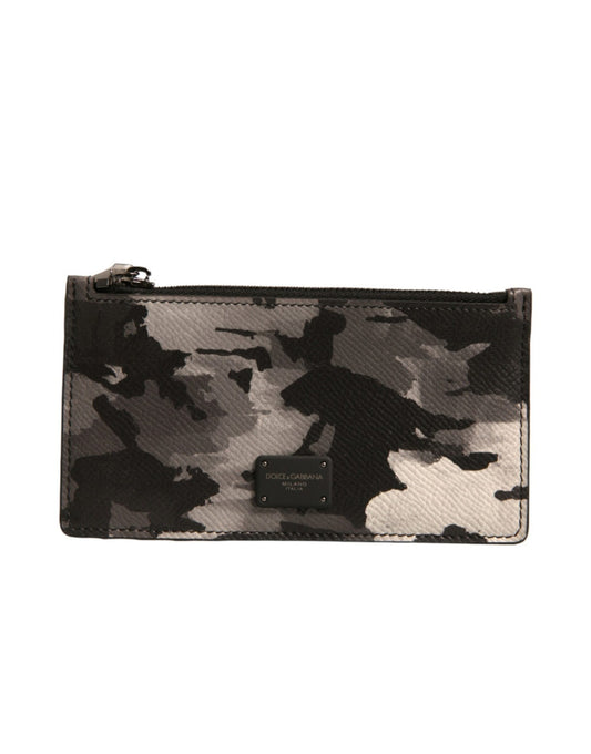 Dolce & Gabbana – Geldbörse mit mehrfarbigem Camouflage-Logo