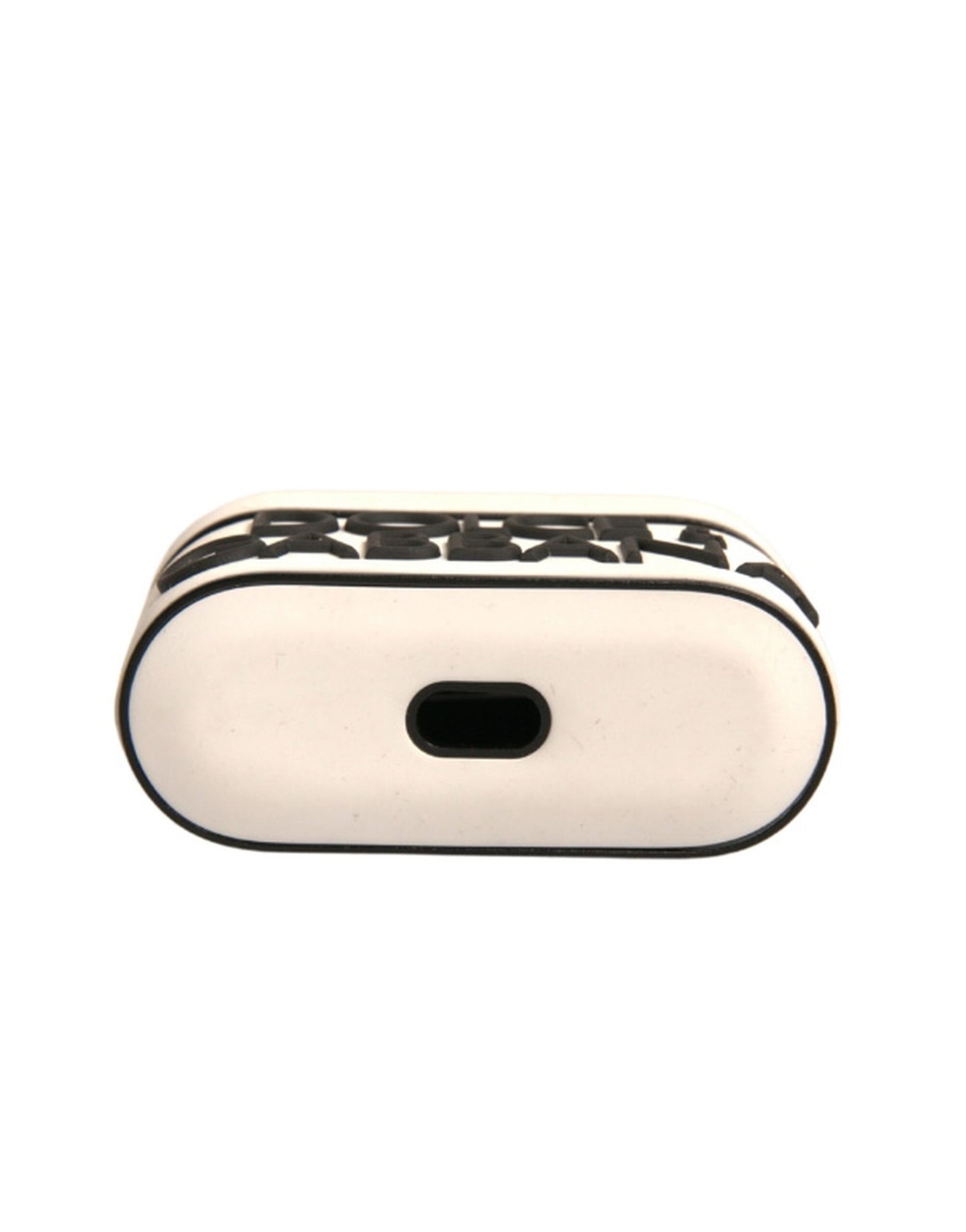 Dolce & Gabbana – Airpods-Hülle aus weißem PVC mit geprägtem Logo